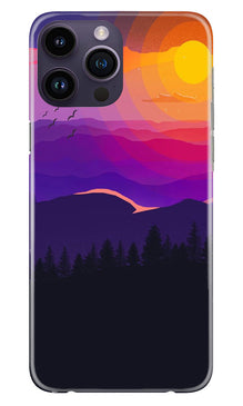 Sun Set Mobile Back Case for iPhone 14 Pro Max (Design - 248)