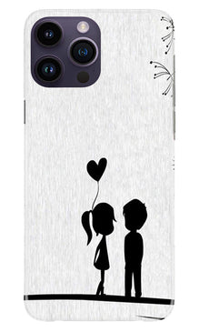 Cute Kid Couple Mobile Back Case for iPhone 14 Pro (Design - 252)