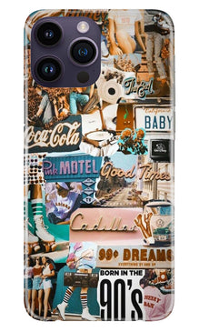 Vintage Design Mobile Back Case for iPhone 14 Pro Max (Design - 253)