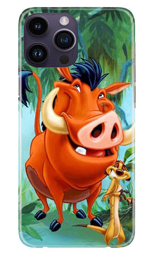 Timon and Pumbaa Mobile Back Case for iPhone 14 Pro (Design - 267)