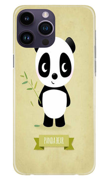 Panda Bear Mobile Back Case for iPhone 14 Pro Max (Design - 279)
