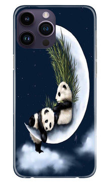 Panda Moon Mobile Back Case for iPhone 14 Pro Max (Design - 280)