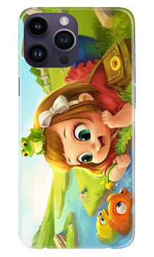 Baby Girl Mobile Back Case for iPhone 14 Pro (Design - 301)