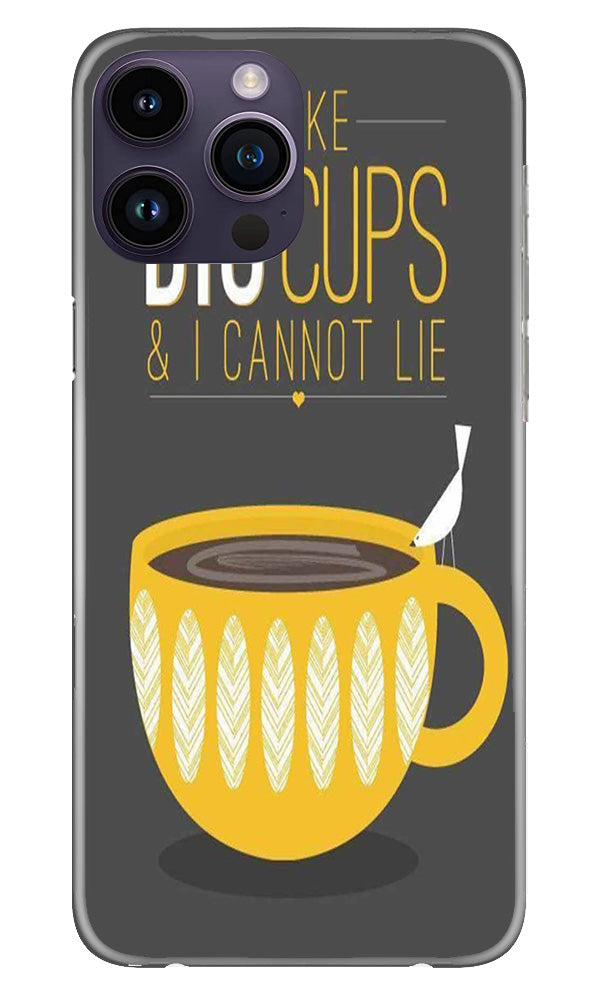 Big Cups Coffee Mobile Back Case for iPhone 14 Pro Max (Design - 312)