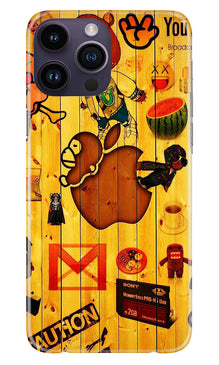 Wooden Texture Mobile Back Case for iPhone 14 Pro Max (Design - 326)
