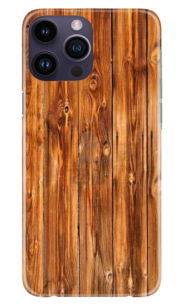 Wooden Texture Mobile Back Case for iPhone 14 Pro (Design - 335)