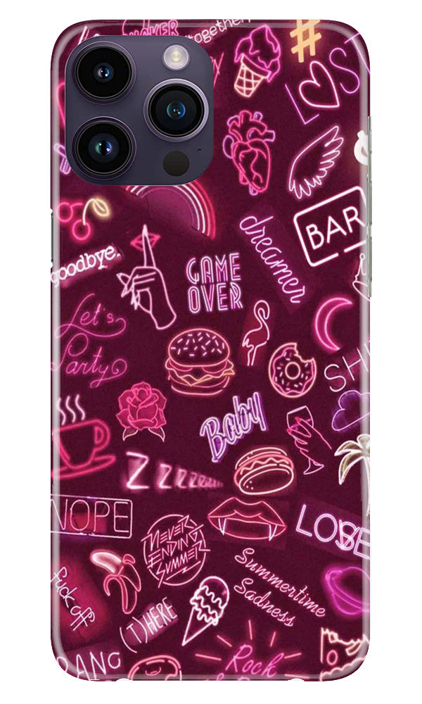 Party Theme Mobile Back Case for iPhone 14 Pro Max (Design - 350)