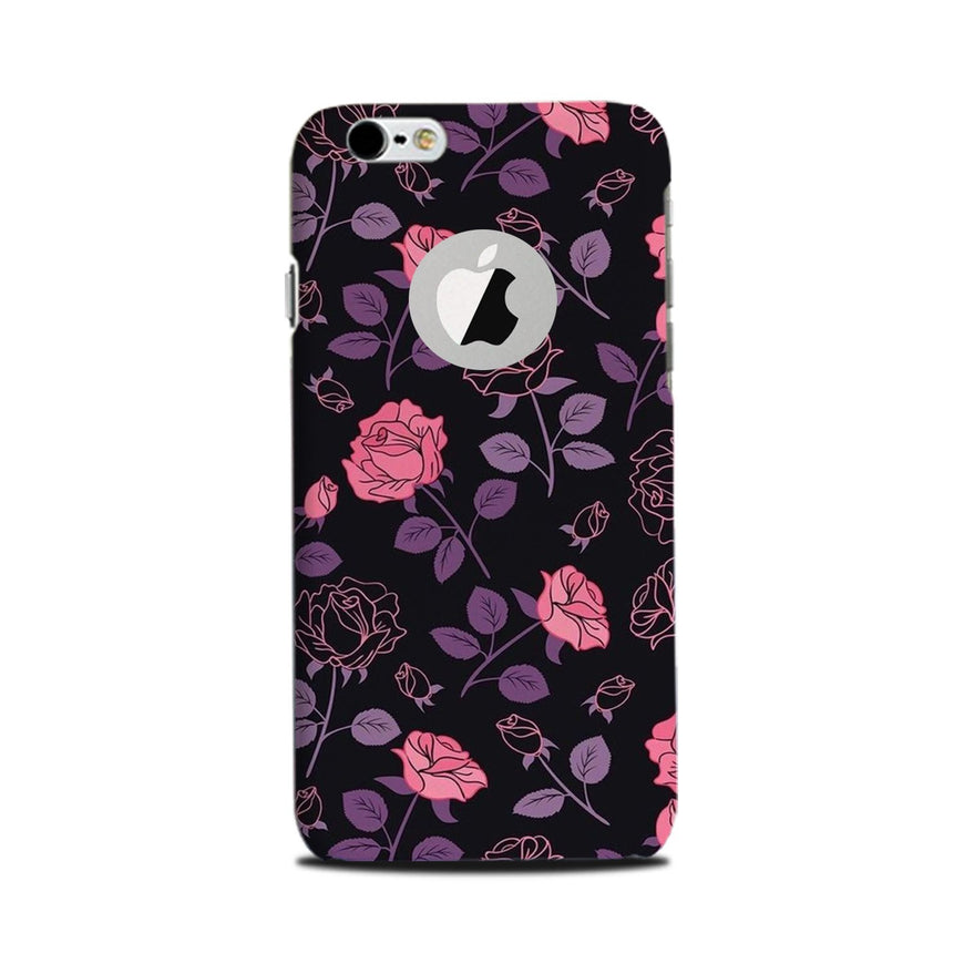 Rose Pattern Case for iPhone 6 / 6s logo cut 