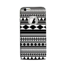 Black white Pattern Mobile Back Case for iPhone 6 / 6s logo cut  (Design - 5)