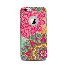 Rangoli art Mobile Back Case for iPhone 6 / 6s logo cut  (Design - 6)