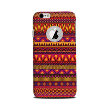 Zigzag line pattern2 Mobile Back Case for iPhone 6 / 6s logo cut  (Design - 10)