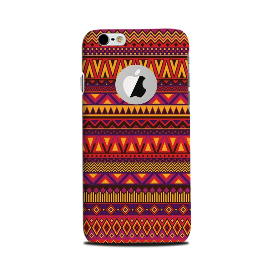 Zigzag line pattern2 Case for iPhone 6 / 6s logo cut 