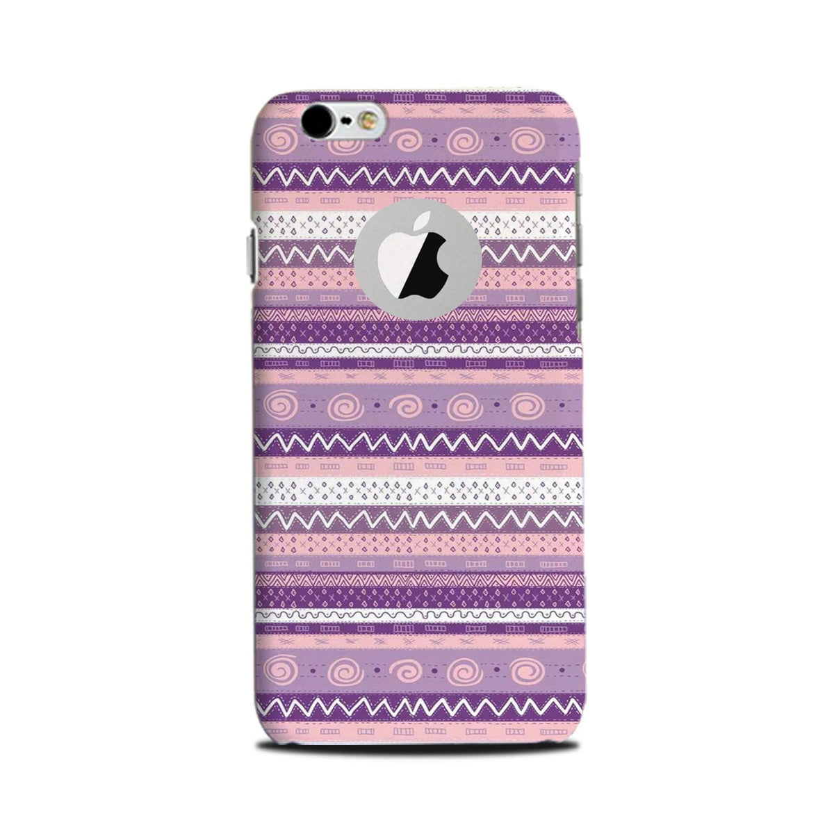 Zigzag line pattern3 Case for iPhone 6 / 6s logo cut 