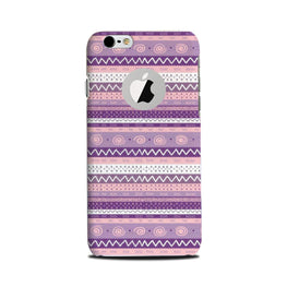 Zigzag line pattern3 Case for iPhone 6 / 6s logo cut 