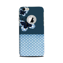 White dots Butterfly Mobile Back Case for iPhone 6 / 6s logo cut  (Design - 31)