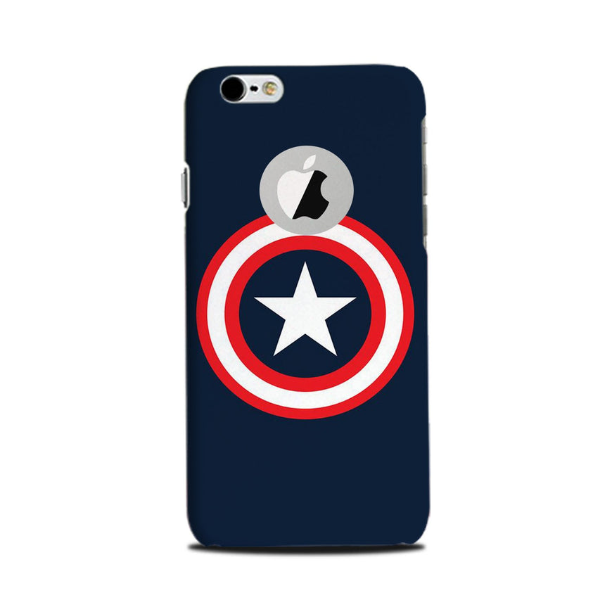 Captain America Case for iPhone 6 / 6s logo cut 