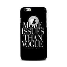 More Issues than Vague Mobile Back Case for iPhone 6 / 6s logo cut  (Design - 74)