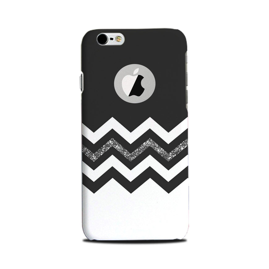 Black white Pattern2Case for iPhone 6 / 6s logo cut 