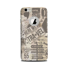 Travel Mobile Back Case for iPhone 6 / 6s logo cut   (Design - 104)