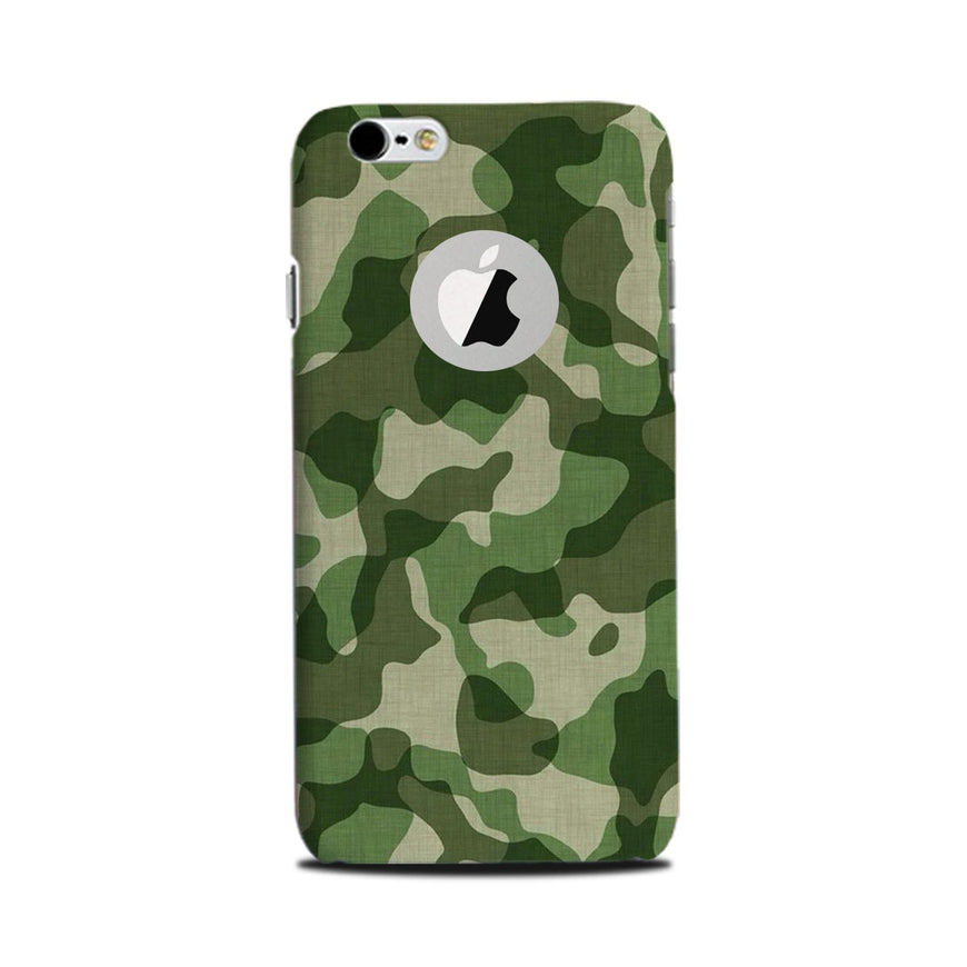 Army Camouflage Case for iPhone 6 / 6s logo cut   (Design - 106)