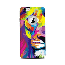Colorful Lion Mobile Back Case for iPhone 6 / 6s logo cut   (Design - 110)