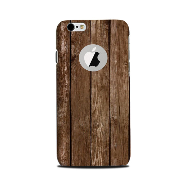 Wooden Look Case for iPhone 6 / 6s logo cut   (Design - 112)