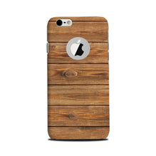 Wooden Look Mobile Back Case for iPhone 6 / 6s logo cut   (Design - 113)