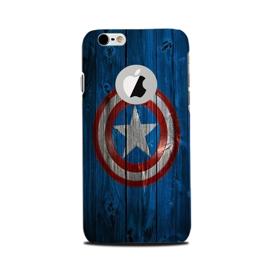 Captain America Superhero Case for iPhone 6 / 6s logo cut   (Design - 118)