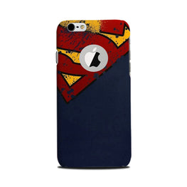 Superman Superhero Case for iPhone 6 / 6s logo cut (Design - 125)