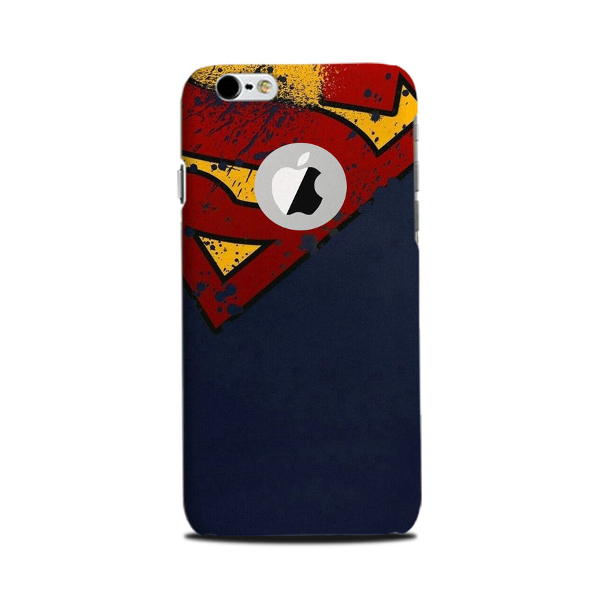 Superman Superhero Case for iPhone 6 / 6s logo cut   (Design - 125)