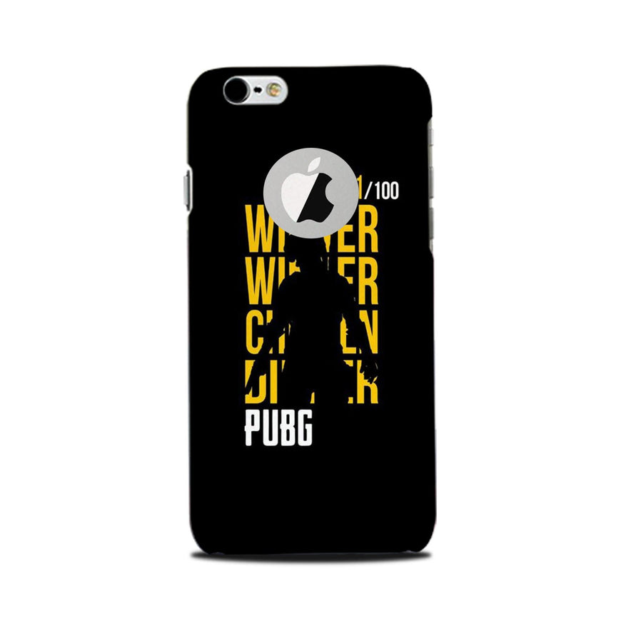 Pubg Winner Winner Case for iPhone 6 / 6s logo cut   (Design - 177)