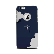 Clouds Plane Mobile Back Case for iPhone 6 / 6s logo cut  (Design - 196)