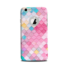 Pink Pattern Mobile Back Case for iPhone 6 / 6s logo cut  (Design - 215)