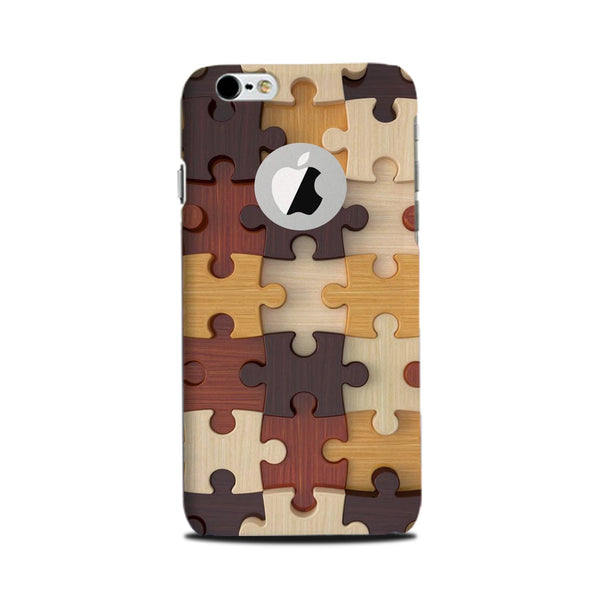 Puzzle Pattern Case for iPhone 6 / 6s logo cut  (Design No. 217)