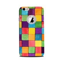 Colorful Square Mobile Back Case for iPhone 6 / 6s logo cut  (Design - 218)