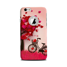 Red Heart Cycle Mobile Back Case for iPhone 6 / 6s logo cut  (Design - 222)
