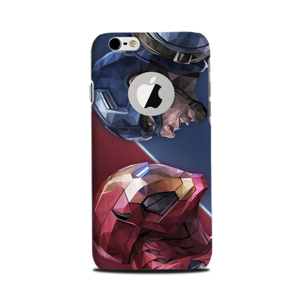 Ironman Captain America Case for iPhone 6 / 6s logo cut  (Design No. 245)