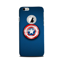 Captain America Shield Case for iPhone 6 / 6s logo cut(Design No. 253)