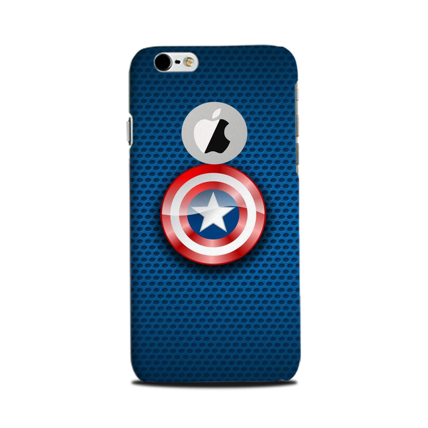 Captain America Shield Case for iPhone 6 / 6s logo cut  (Design No. 253)