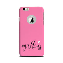 Girl Boss Pink Mobile Back Case for iPhone 6 / 6s logo cut  (Design - 269)