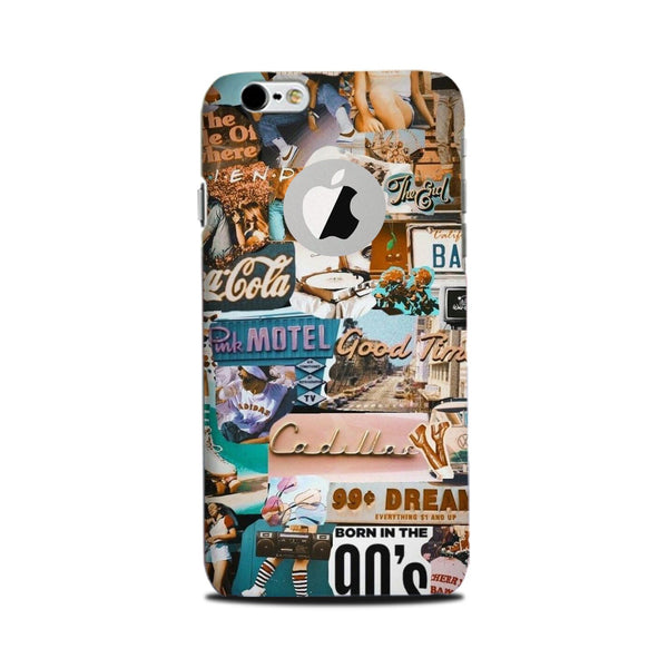 Vintage Design Case for iPhone 6 / 6s logo cut  (Design No. 284)