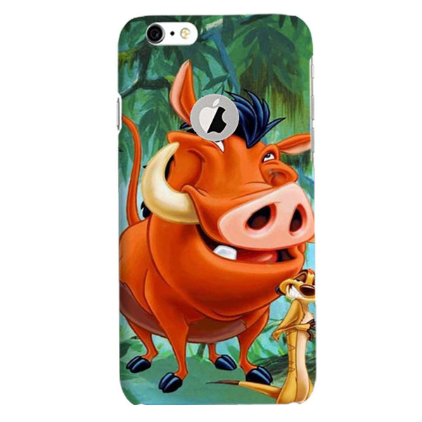 Timon and Pumbaa Mobile Back Case for iPhone 6 / 6s Logo Cut  (Design - 305)