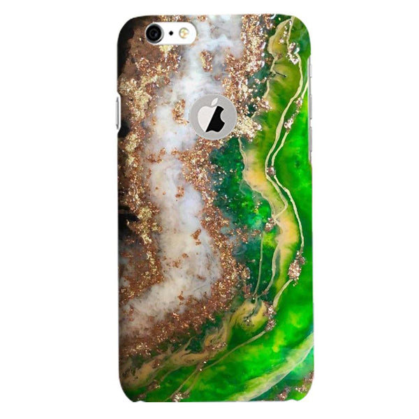 Marble Texture Mobile Back Case for iPhone 6 / 6s Logo Cut  (Design - 307)