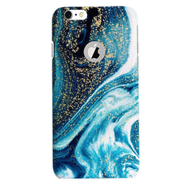 Marble Texture Mobile Back Case for iPhone 6 / 6s Logo Cut(Design - 308)