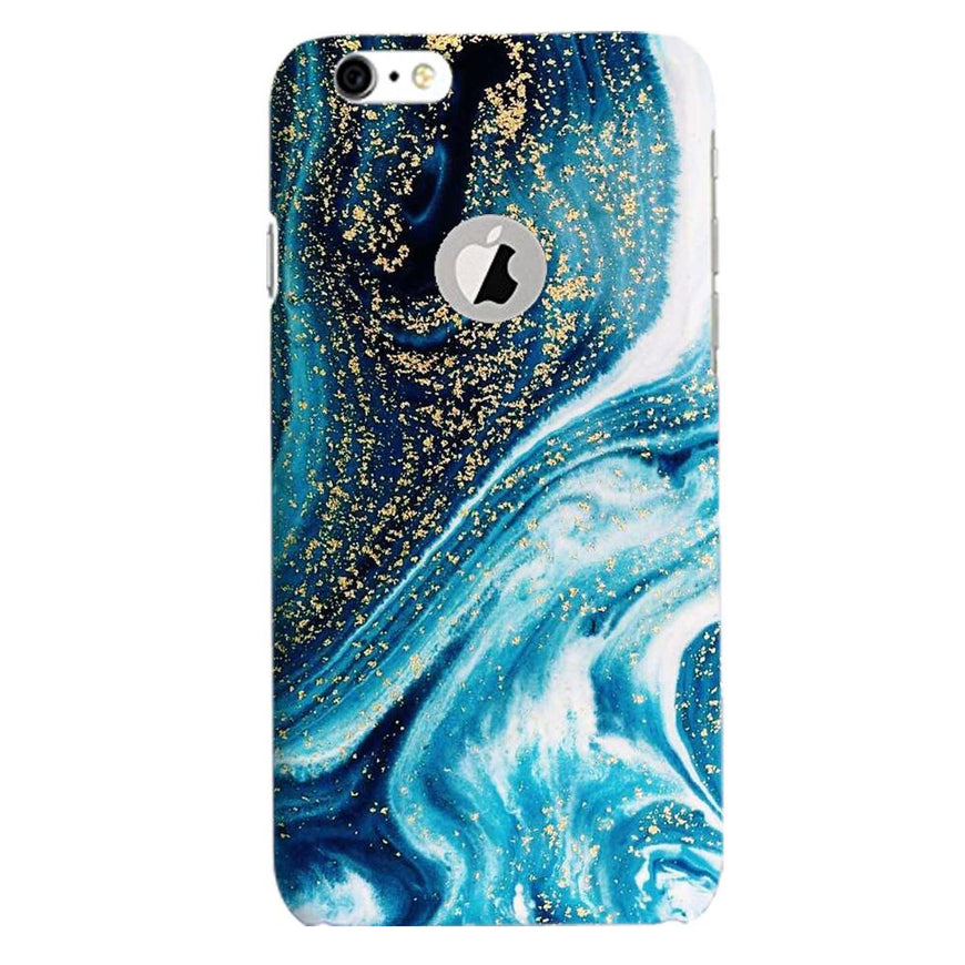 Marble Texture Mobile Back Case for iPhone 6 / 6s Logo Cut  (Design - 308)