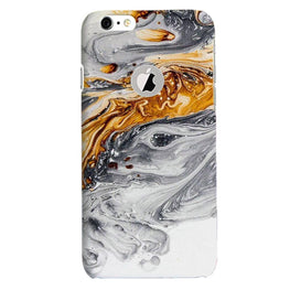 Marble Texture Mobile Back Case for iPhone 6 / 6s Logo Cut(Design - 310)