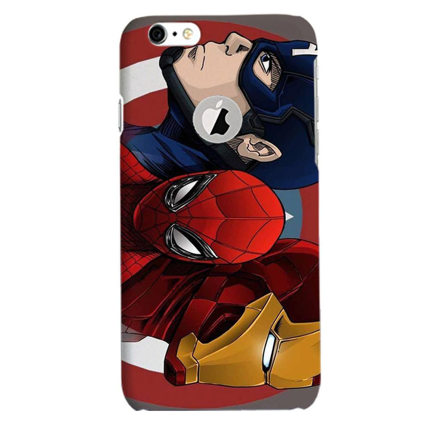 Superhero Mobile Back Case for iPhone 6 / 6s Logo Cut  (Design - 311)