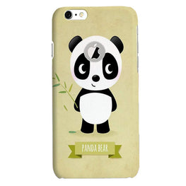 Panda Bear Mobile Back Case for iPhone 6 / 6s Logo Cut(Design - 317)
