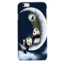 Panda Moon Mobile Back Case for iPhone 6 / 6s Logo Cut  (Design - 318)