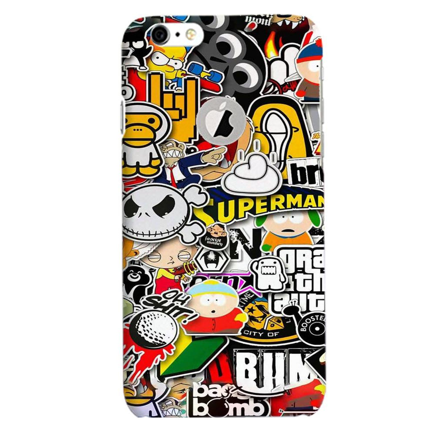 Designer Mobile Back Case for iPhone 6 / 6s Logo Cut  (Design - 320)